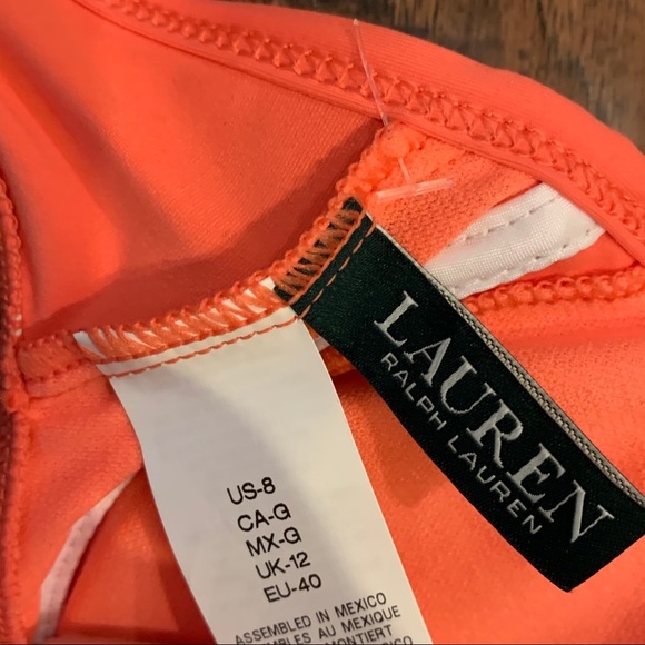 New Ralph Lauren Underwire Loop Front Bikini Top 8 - Picture 13 of 13